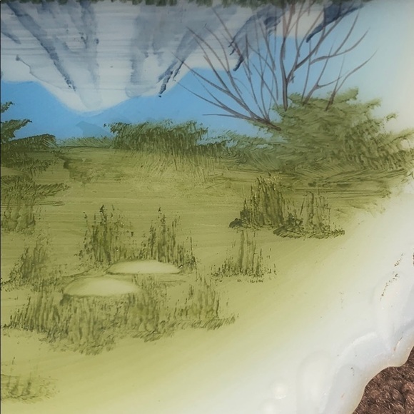 FENTON Art Glass D. Fredrick Mountain Reflections - Picture 6 of 11